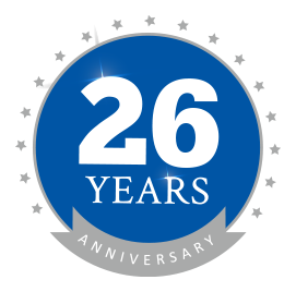 26 Years Anniversary seal